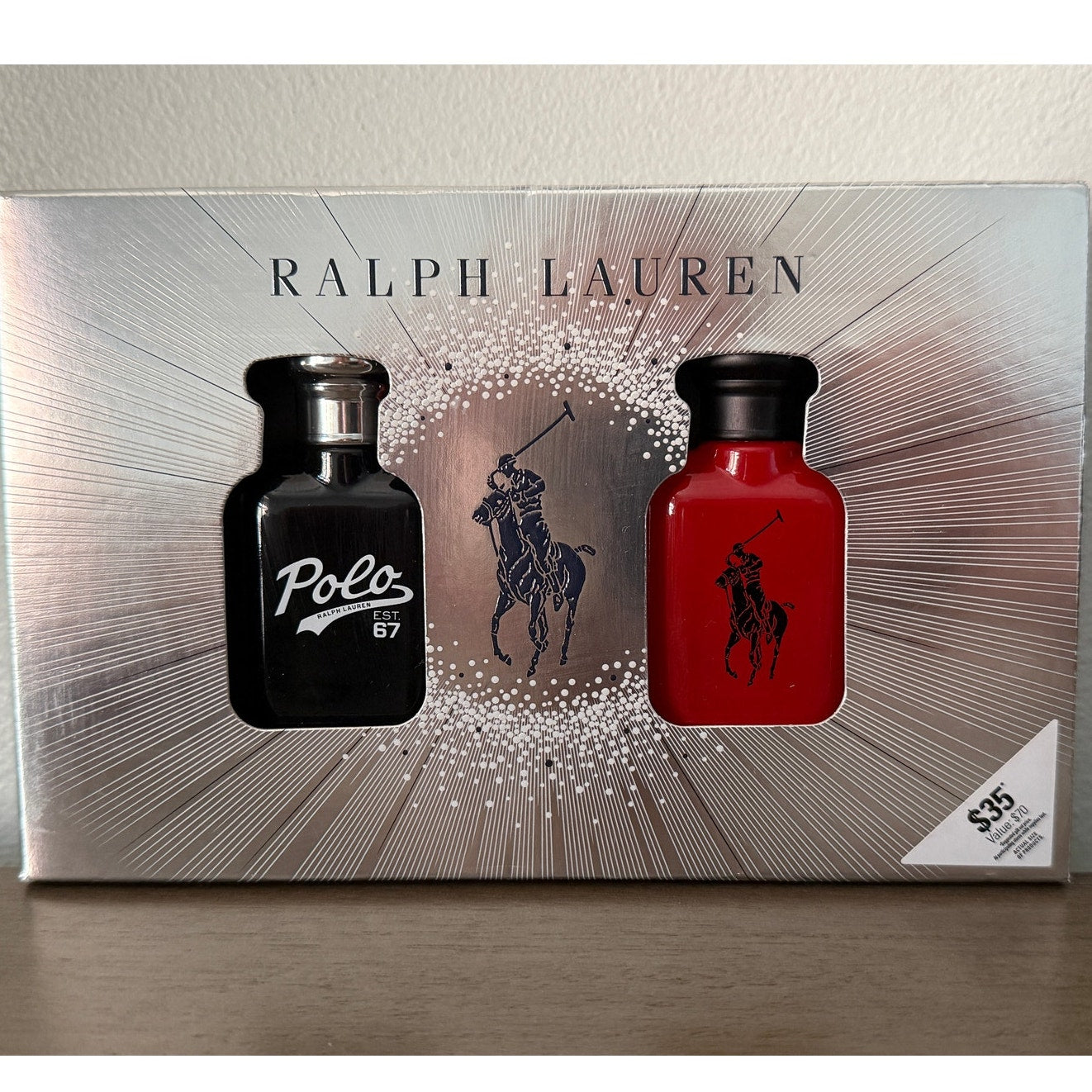 Ralph Lauren Cologne - World of Polo Men's Duo Gift Set Polo Red & Polo 67 New