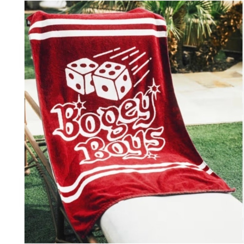 Macklemore Bogey Boys Golf & Gamblers Vegas Collab Dice Beach Towel 100% Cotton