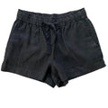 Sanctuary Linen Tie Waist Shorts w/ Side Pockets Onyx Charcoal Sz Small NWOT