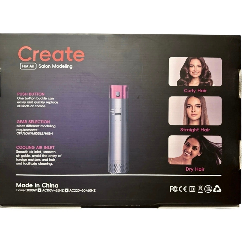 Create Hot Air Salon Modeling 5 Tools in 1 - Professional Styling Set NIB