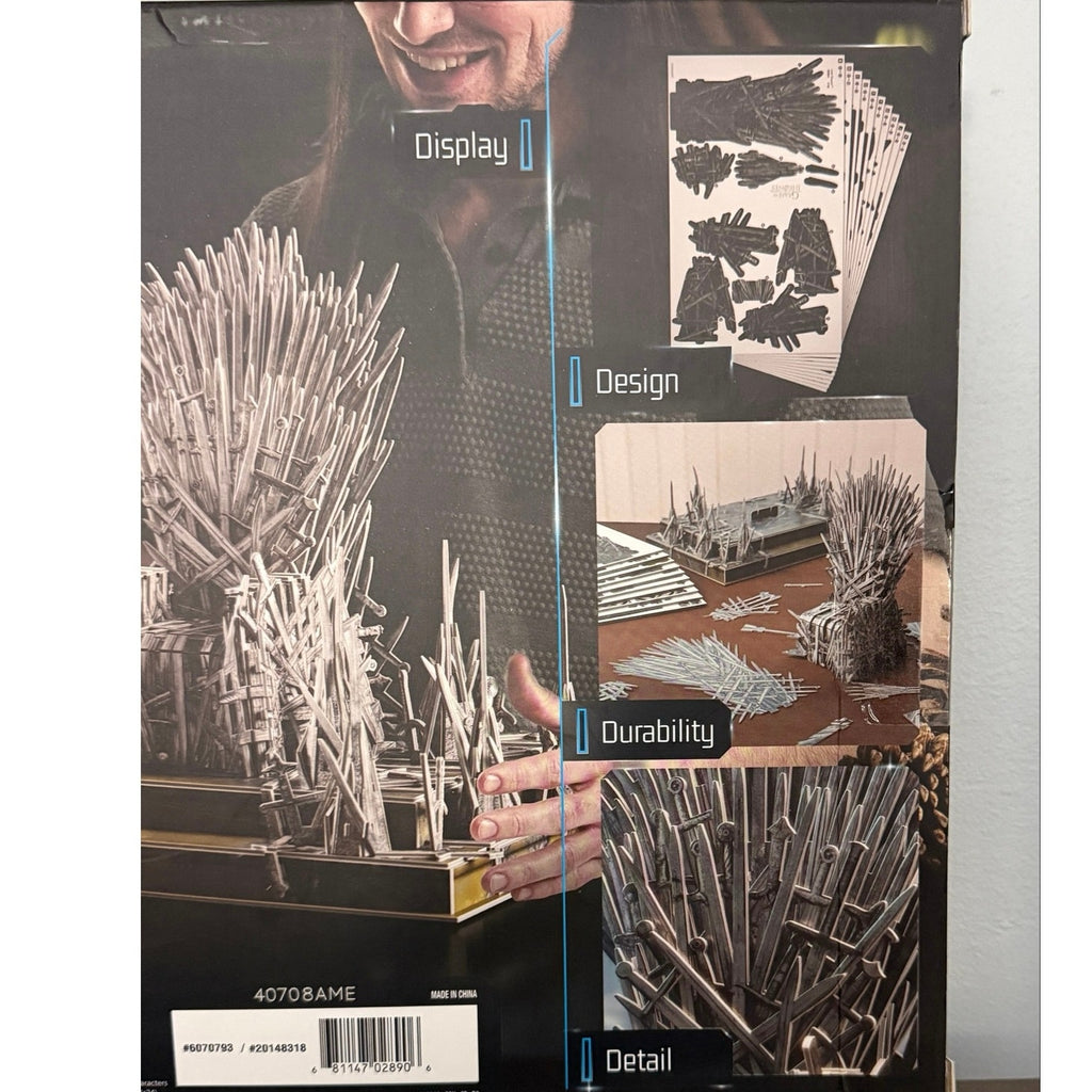 Game of Thrones Iron Throne 3D Model Kit 219pcs House of the Dragon Sealed Box