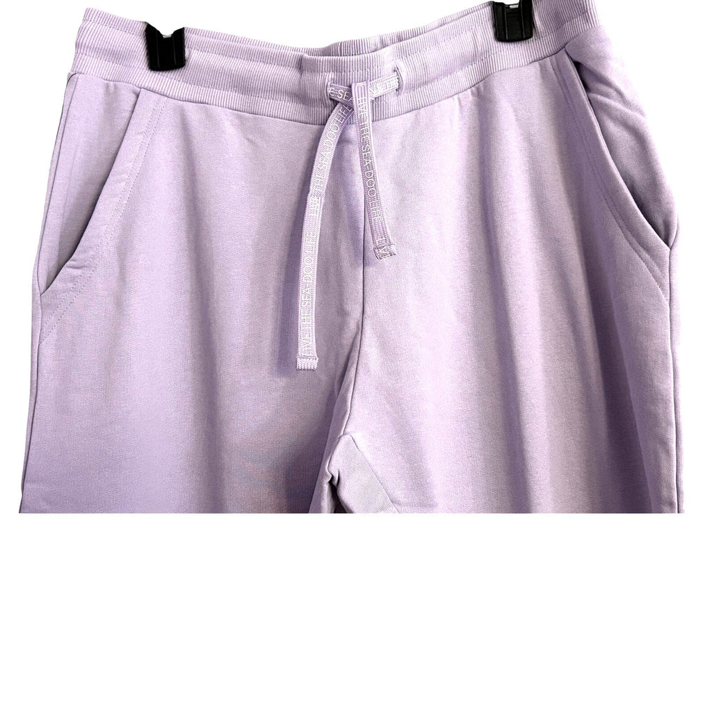 Seadoo Soft Terry Joggers Drawstring Waist Lavender Sz Large NWT