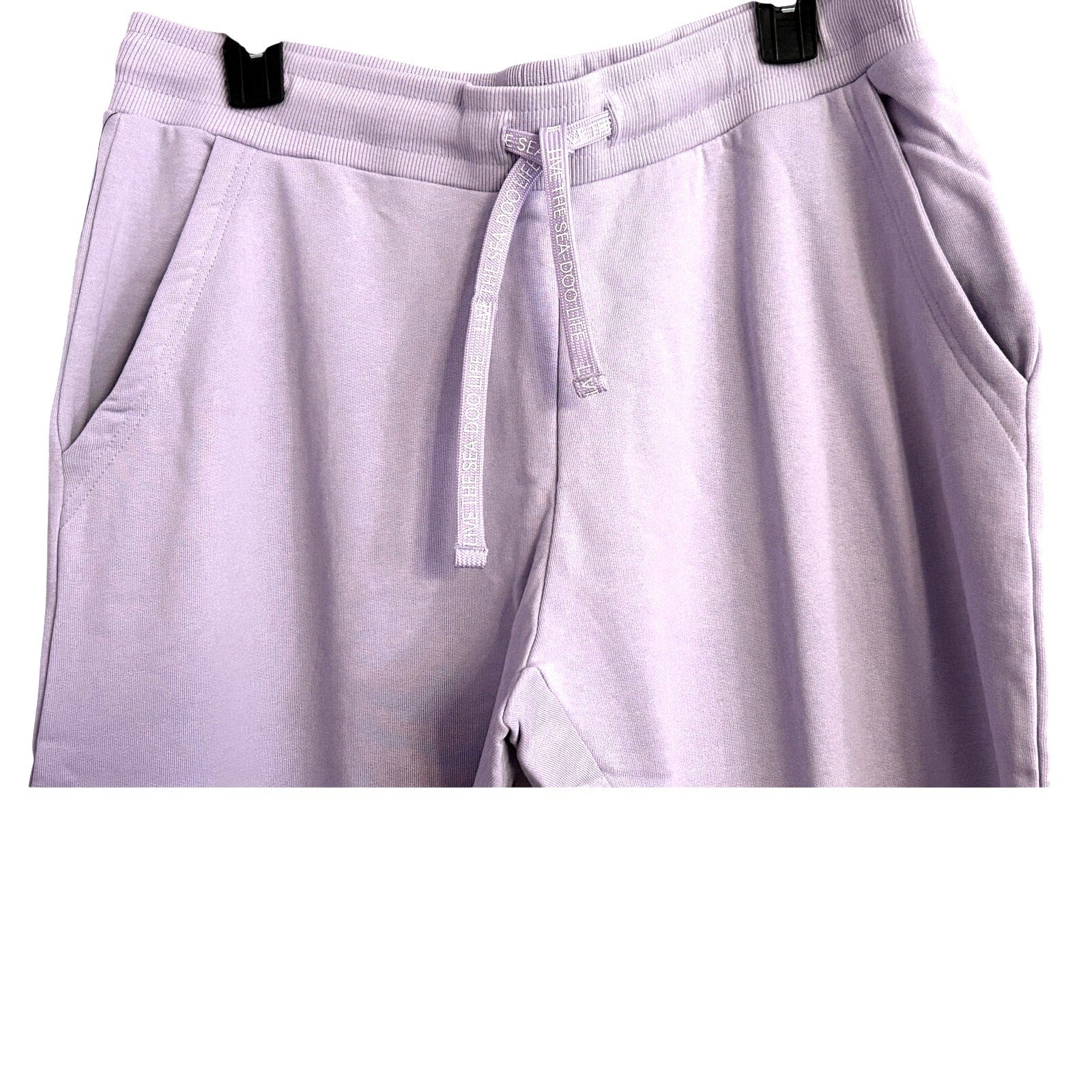 Seadoo Soft Terry Joggers Drawstring Waist Lavender Sz Large NWT