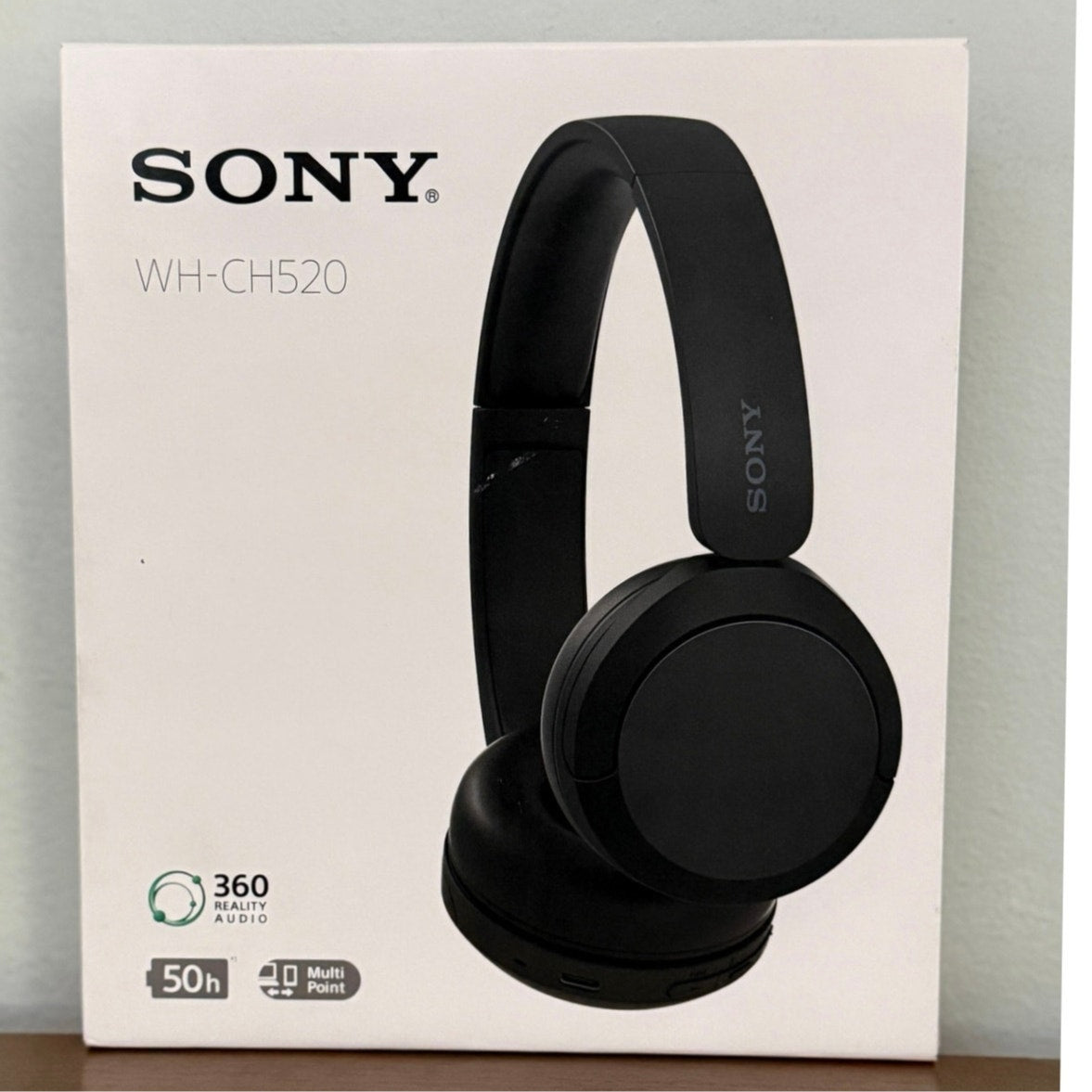 Sony WH-CH520 Wireless Bluetooth On-Ear Headphones Black New Sealed AUTHENTIC