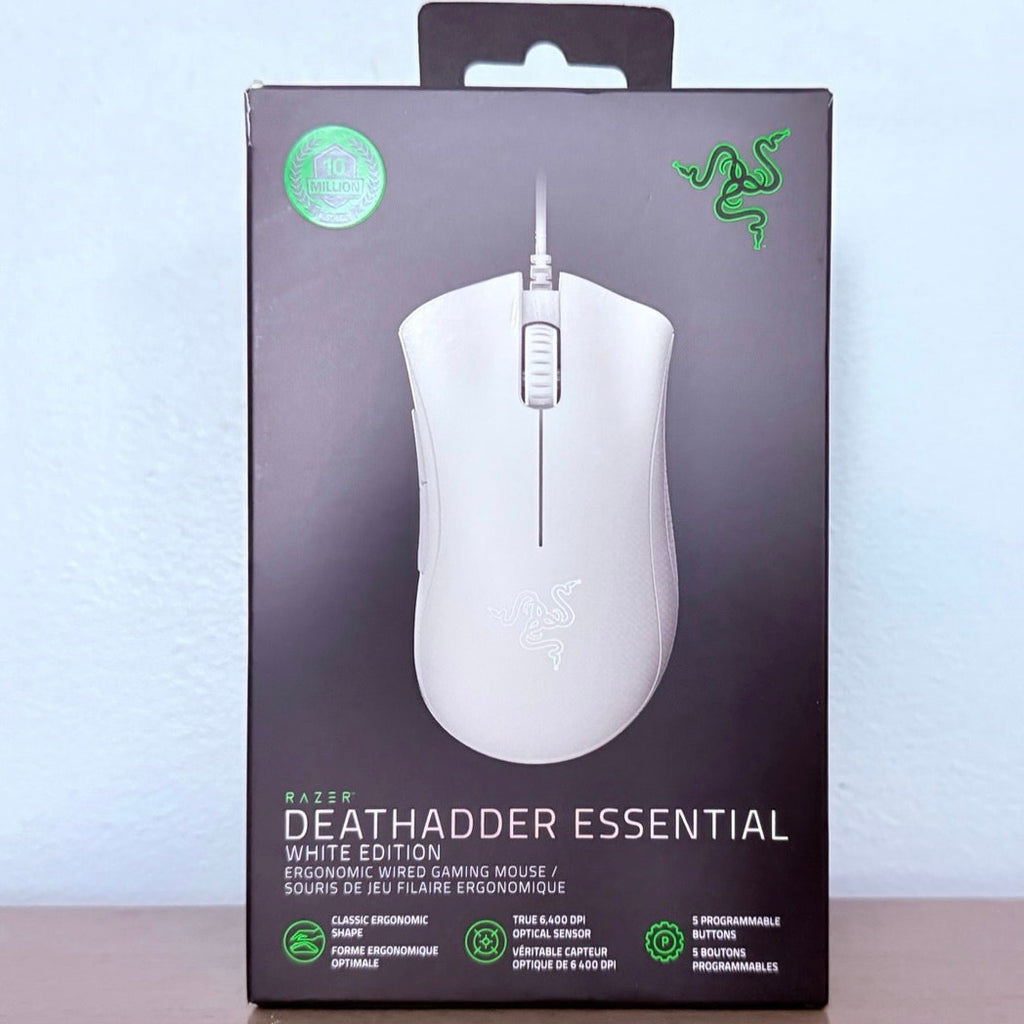 Sealed Razer Death Adder Gaming Mouse White Sealed Box