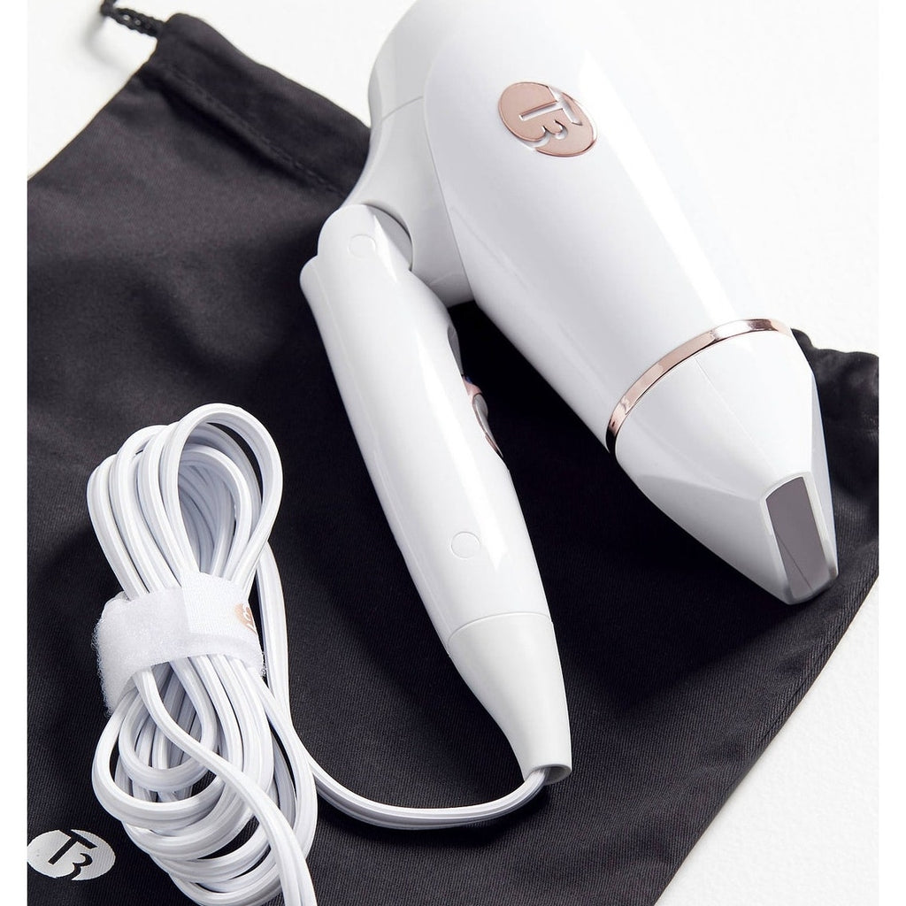 T3 Featherweight Compact Micro Dryer White #76851 Dual Voltage Travel 1200W NWOB