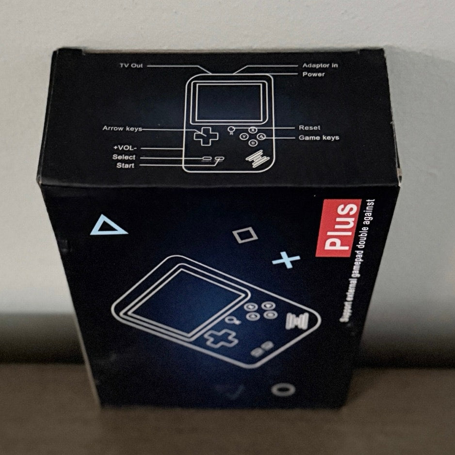 Game Box Plus- Hand Held Game System, 400 Games In 1 w/ Light Up Clear Case NIB