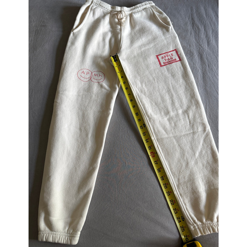 Madhappy Apple Pan Sweatpants Ivory Size Small Rare Collab Pristine Condition