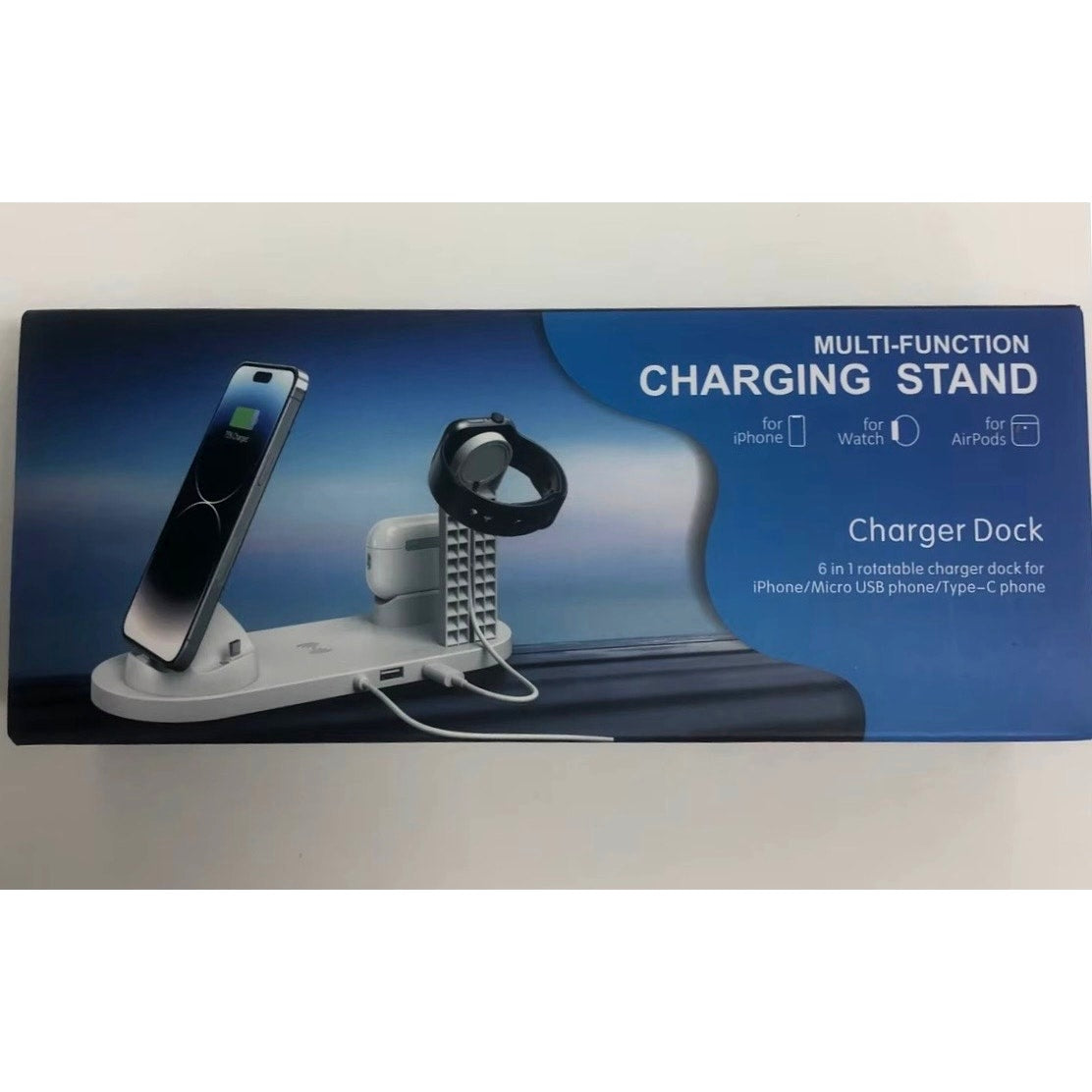 3 in 1 Wireless Charger Charging Stand Station Phone, Smart Watch, Air pods READ