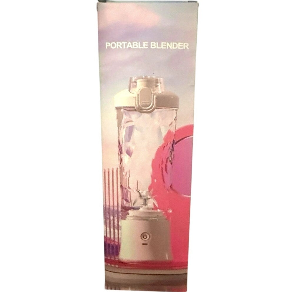Portable 20oz USB Rechargeable LED Blender 6‑Blade Mini Smoothie Shaker Cup NEW