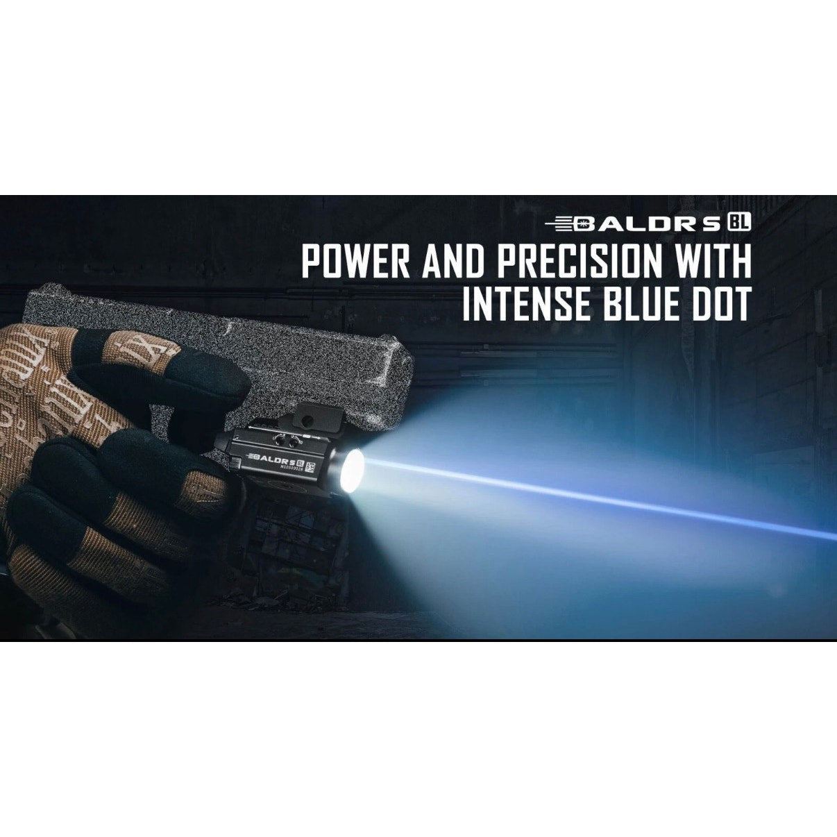 Olight Baldr S BL Rechargeable 800 Lumens Rail Mounted Weapon Light w/Blue Laser