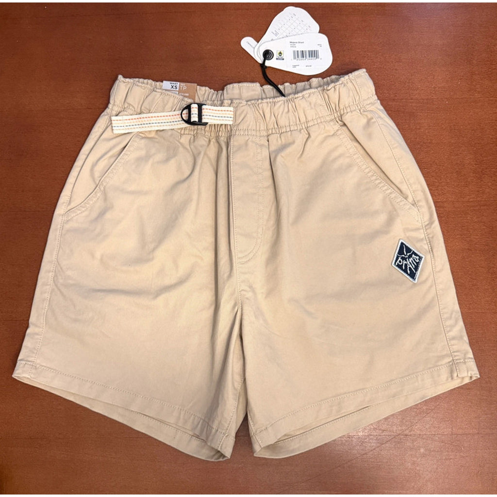 Prana Orig. Co-Ed Collection Mojave Shorts Khaki 5" inseam Women Small / Men XS