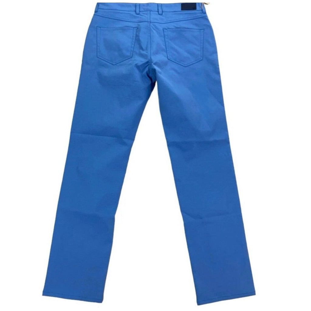 Mens Peter Millar 30 X 32 Signature Sateen Five-Pocket Flat Front Cotton Blend Pant