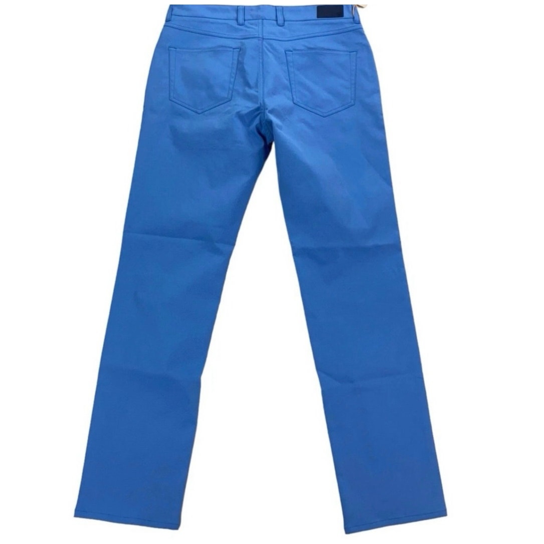 Mens Peter Millar 30 X 32 Signature Sateen Five-Pocket Flat Front Cotton Blend Pant