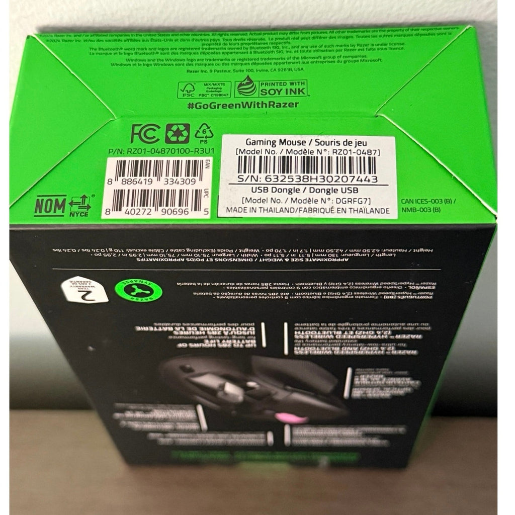Razer Basilisk V3 X HyperSpeed Wireless Gaming Mouse 18K Sensor RGB Black NIB