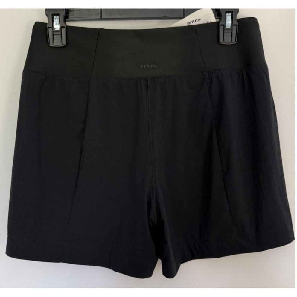 Women's Prana Koen Sz Small 5" Short Black Lightweight Hiking Activewear NWT