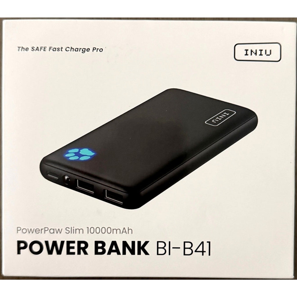 INIU 10000mAh Ultra‑Slim Power Bank USB‑C & USB-A  Fast Charge Pro Portable NEW