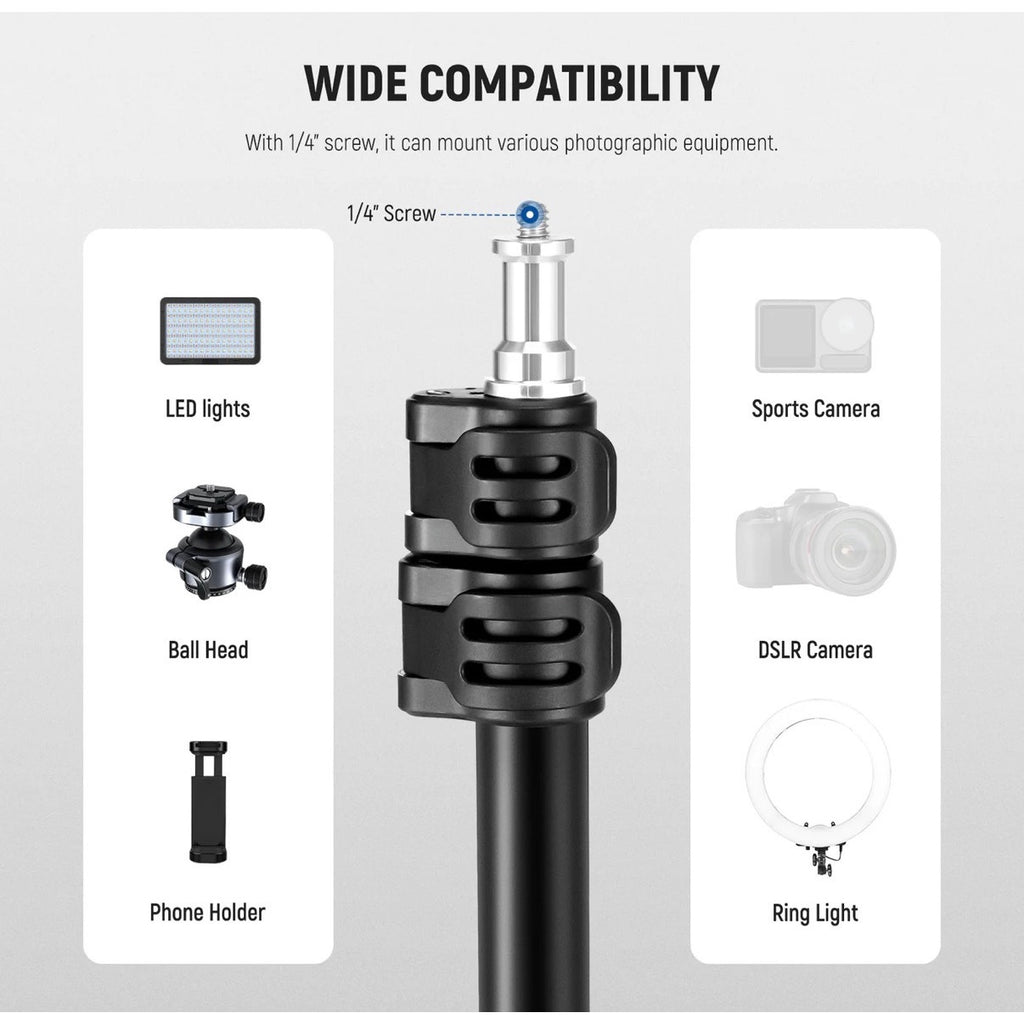 NEEWER ST195 195cm Versatile Portable Photography Light Stand Adjustable Height