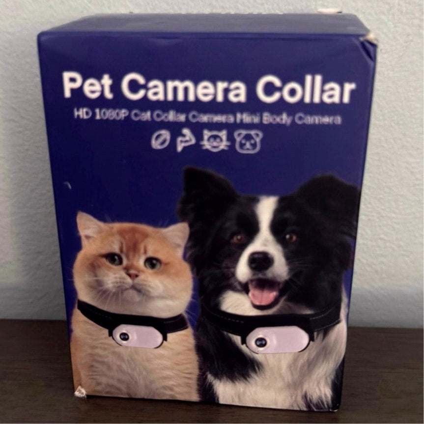 Collar-Mounted Wireless Mini Video Recording Easy Attach Pet Action Camera NIB