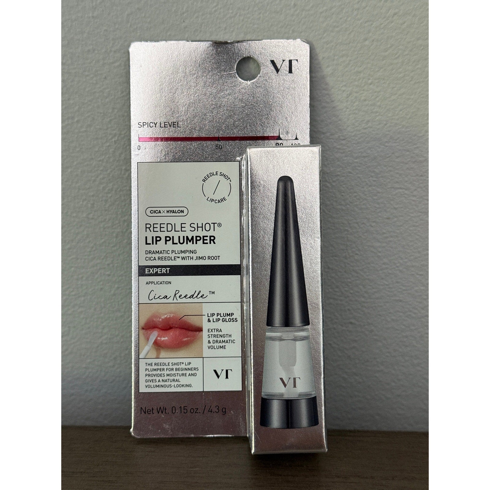 VTCosmetics Reedle Shot Lip Plumper Experts Clear .15oz Korean Beauty NEW