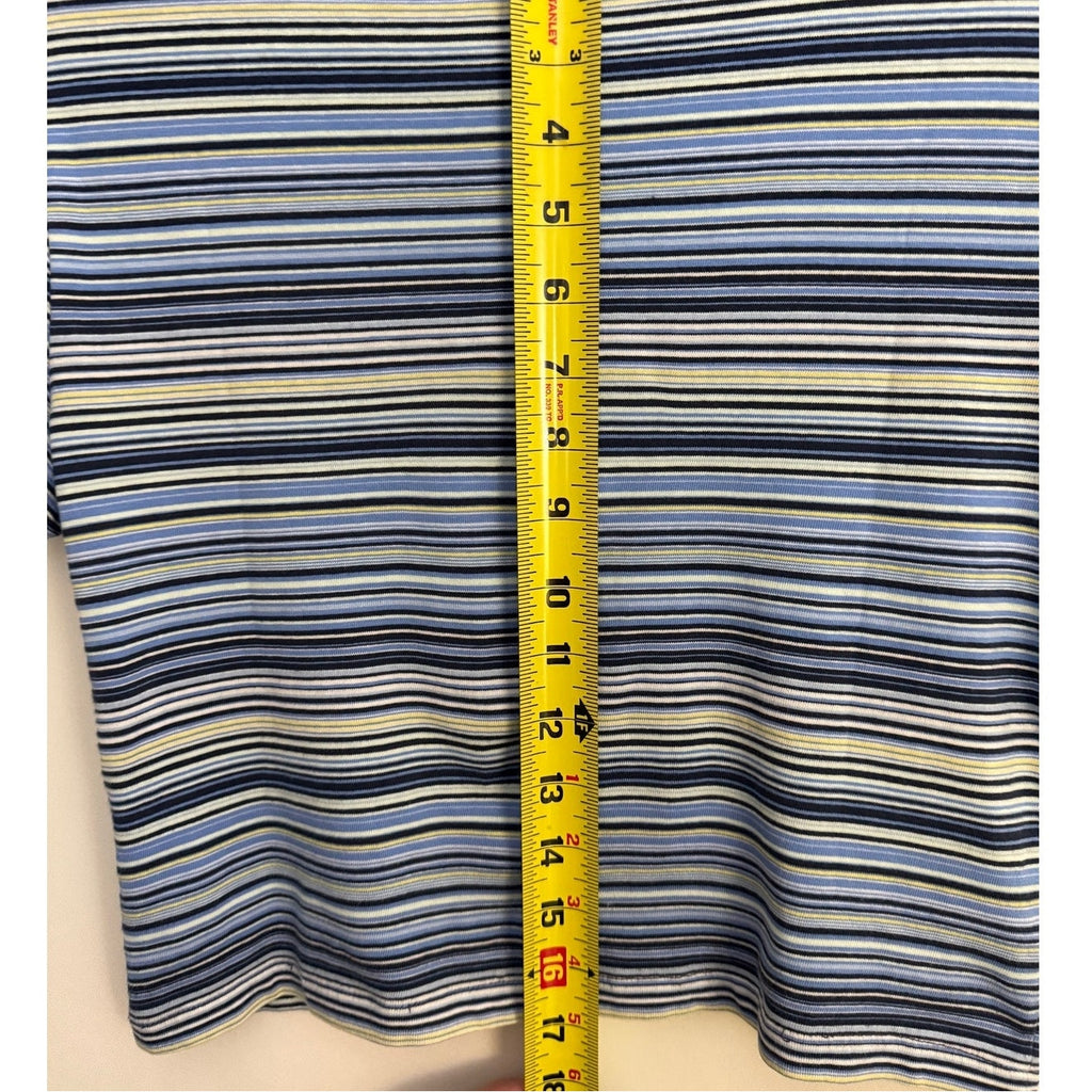 Madhhappy x Gap Baby Tee Coastal Blue Stripe Sz Small NWT Y2K Limited Edition