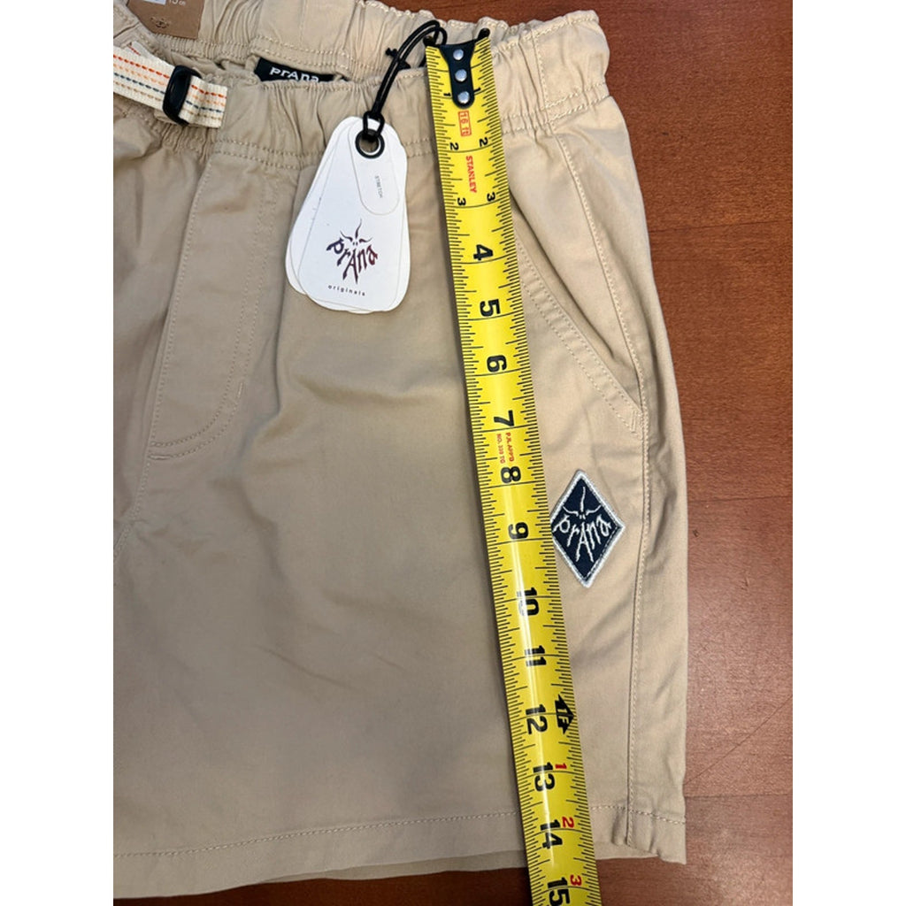 Prana Orig. Co-Ed Collection Mojave Shorts Khaki 5" inseam Women Small / Men XS