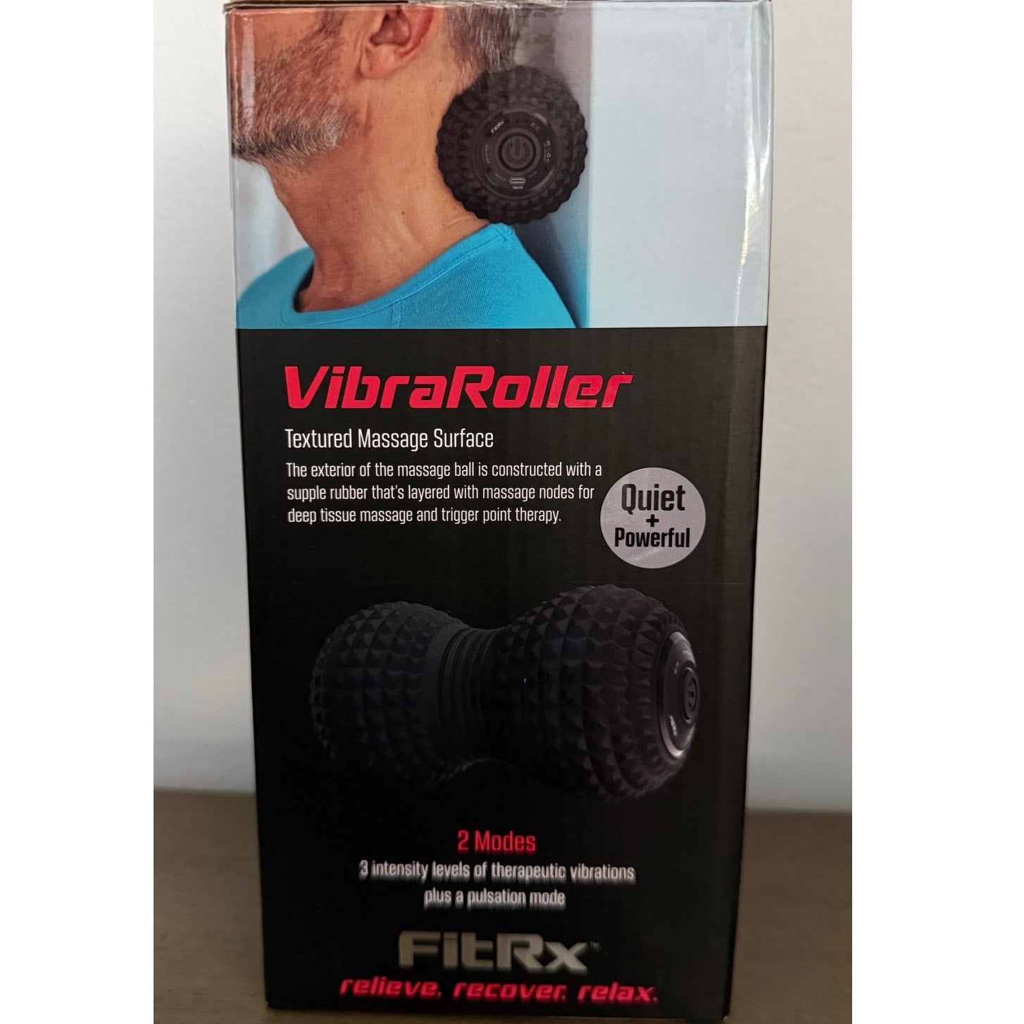 FitRX VibraRoller Vibrating Foam Roller FR‑VR100 Pain Relief New Sealed