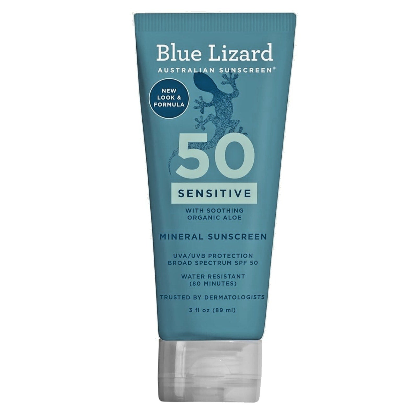 Blue Lizard SENSITIVE Mineral Sunscreen with Zinc Oxide, SPF 50+ Water Resistant