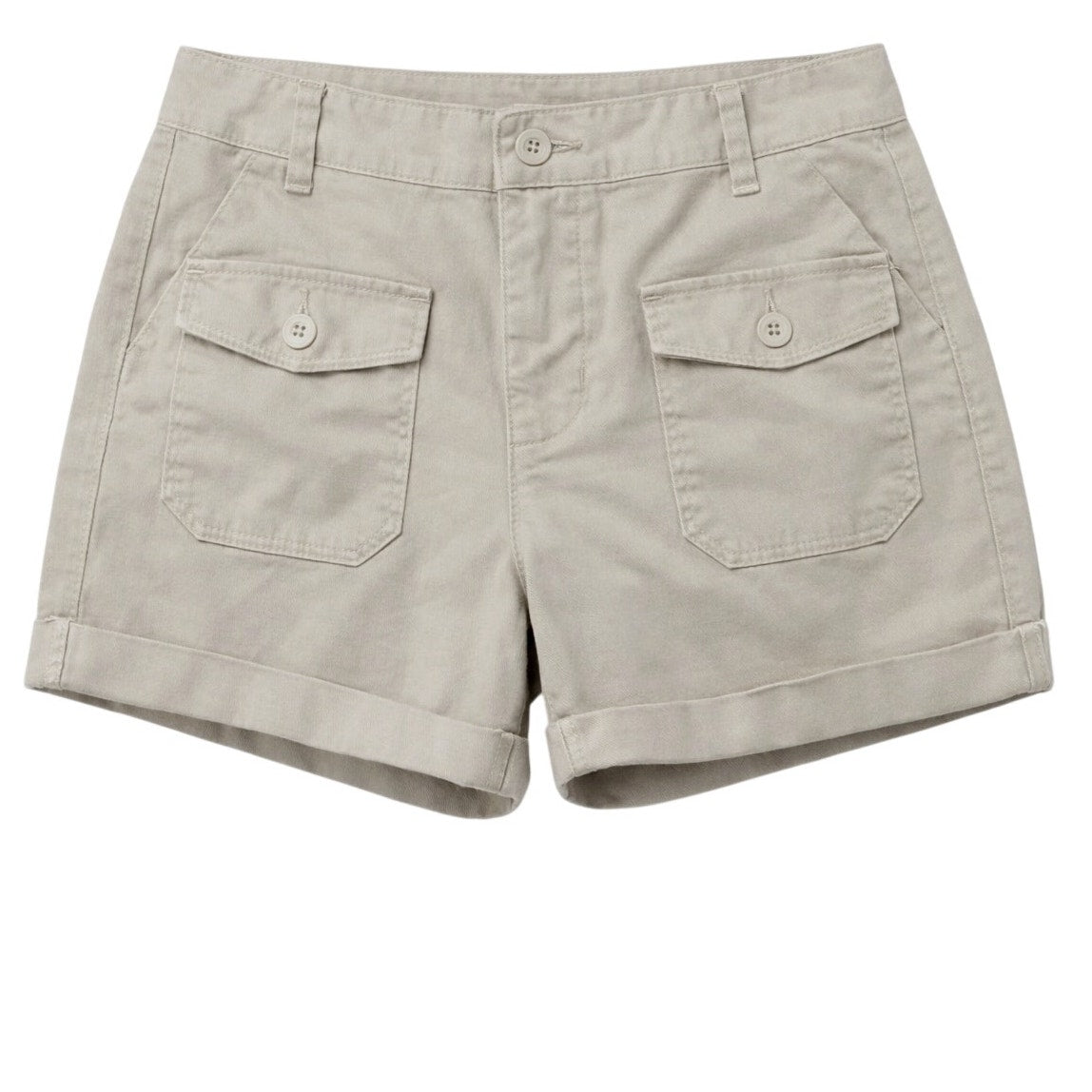 Sanctuary LA Standard Surplus Shorts Light Khaki Cotton Stretch Size 27 NWOT