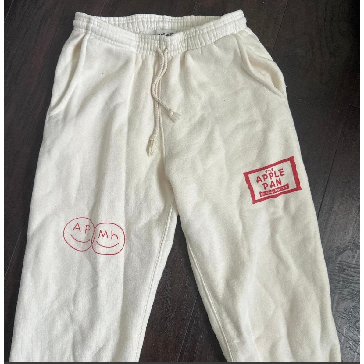 RARE Madhappy Apple Pan Sweatpants Ivory Size Small Pristine