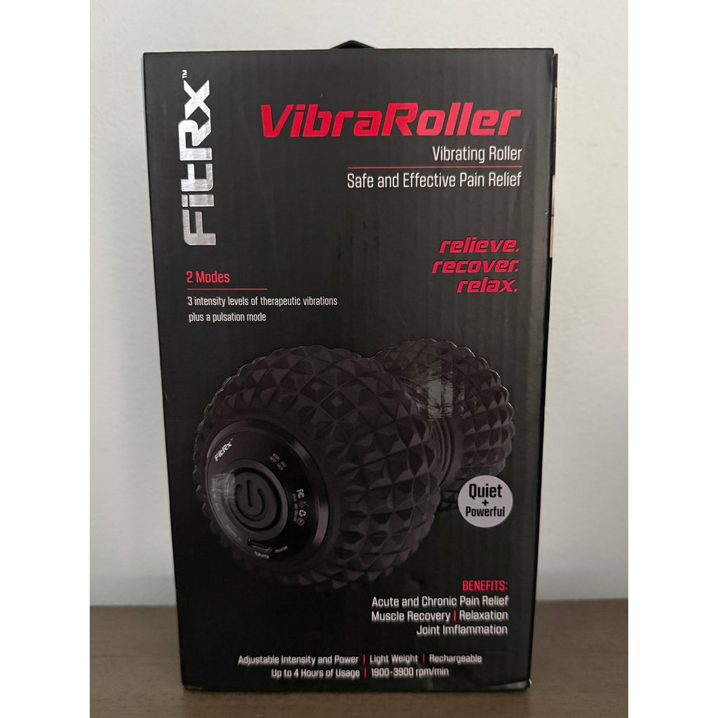 FitRX VibraRoller Vibrating Foam Roller FR‑VR100 Pain Relief New Sealed