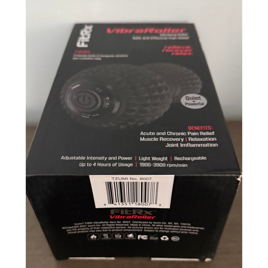 FitRX VibraRoller Vibrating Foam Roller FR‑VR100 Pain Relief New Sealed