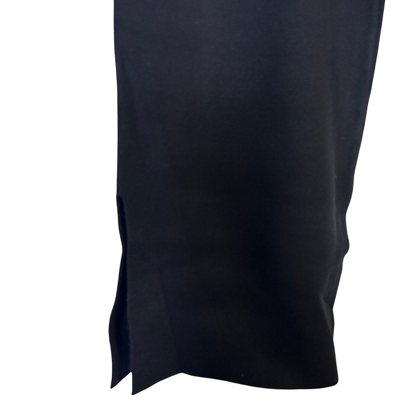 New Monrow Sweater Knit Bootcut Black Pant Feature Ankle Accent Slits Sz XS NWT
