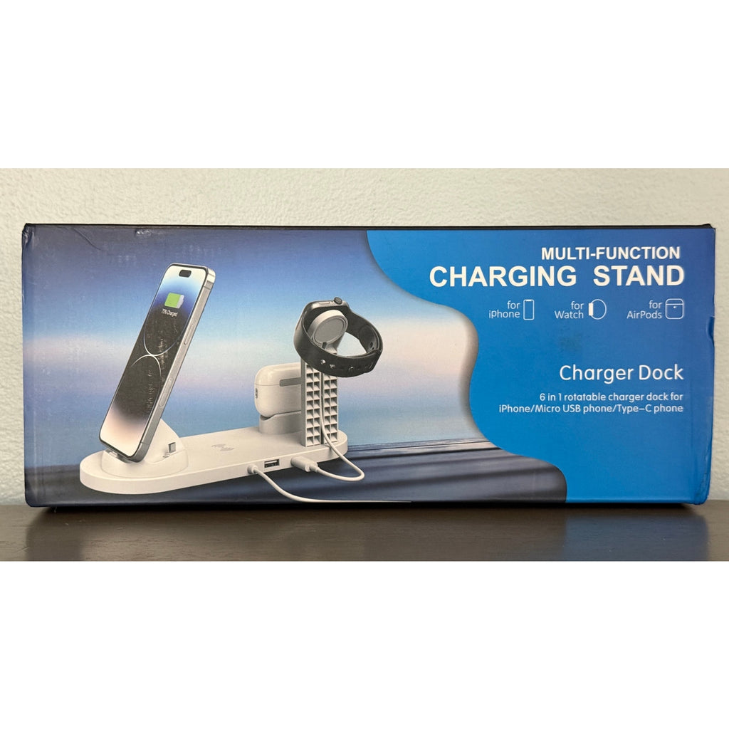 3 in 1 Wireless Charger Charging Stand Station Phone, Smart Watch, Air pods READ