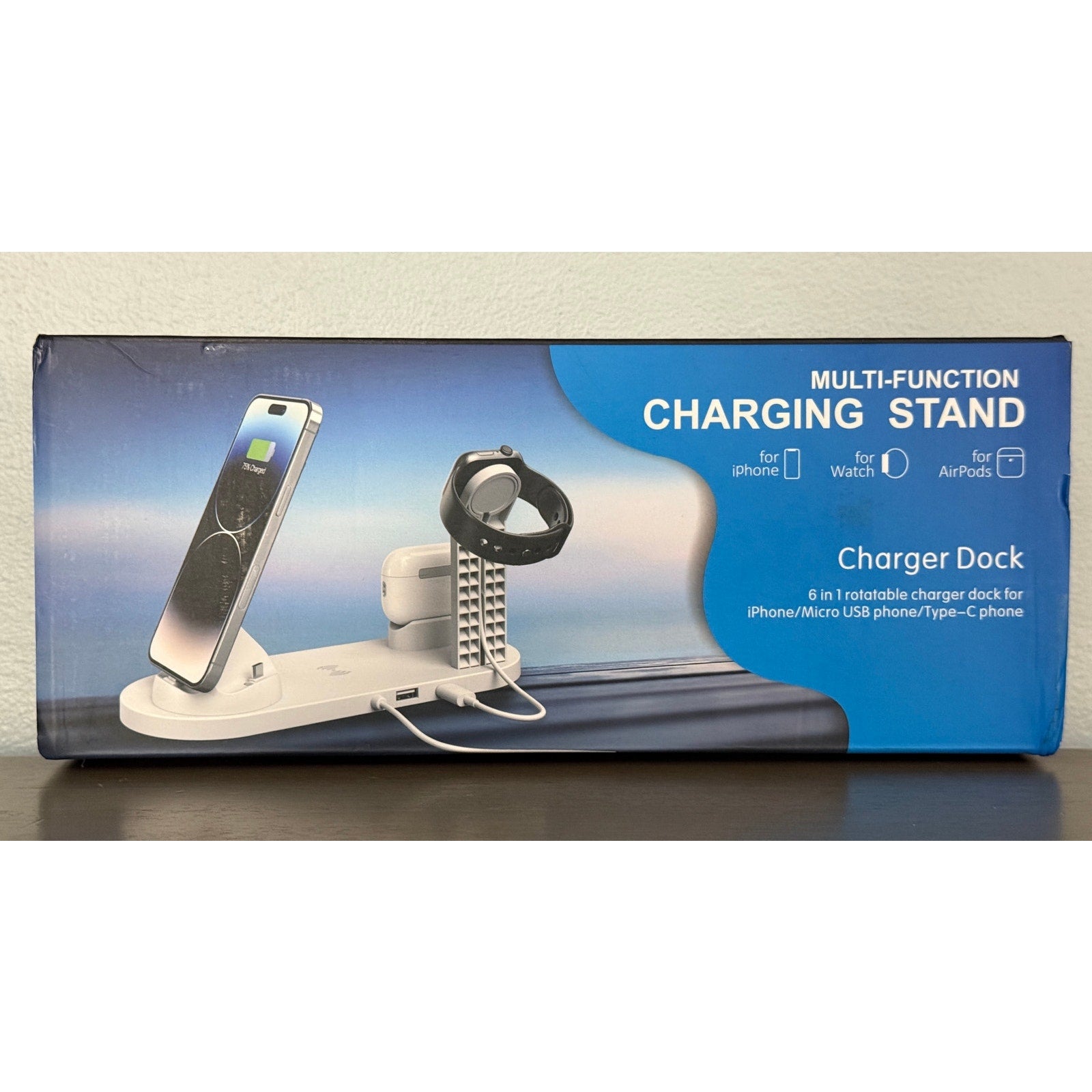 3 in 1 Wireless Charger Charging Stand Station Phone, Smart Watch, Air pods READ