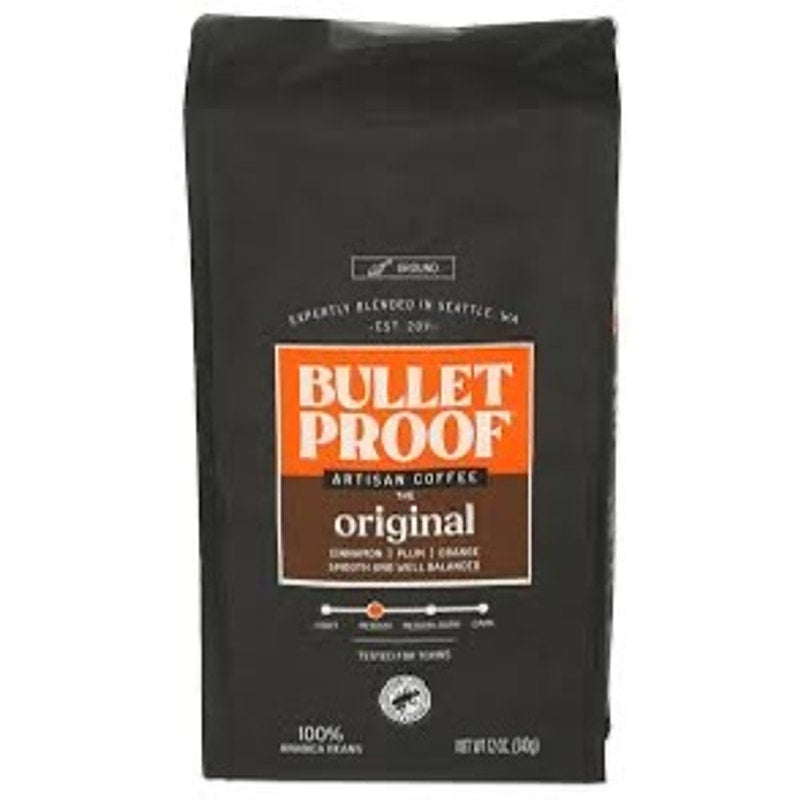 Bulletproof The Original Medium Roast Ground Clean Coffee Tested 4 Toxins 12 oz