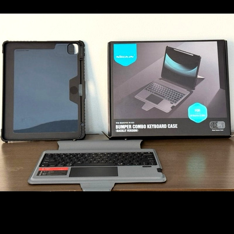 Nillkin Premium iPad Pro 13" 2024 /2025 Bumper Combo Backlit Keyboard Case Black