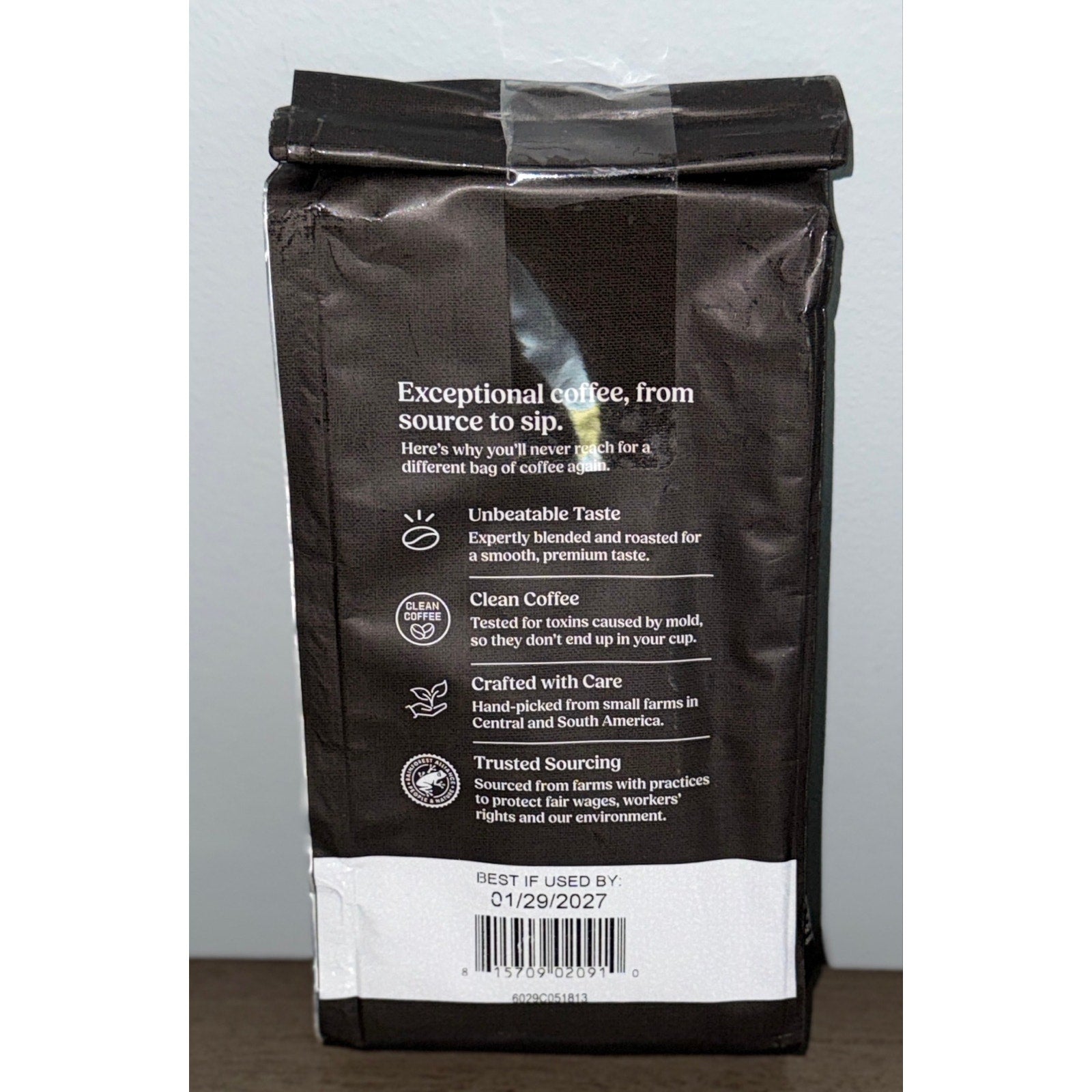 Bulletproof The Original Medium Roast Ground Clean Coffee Tested 4 Toxins 12 oz