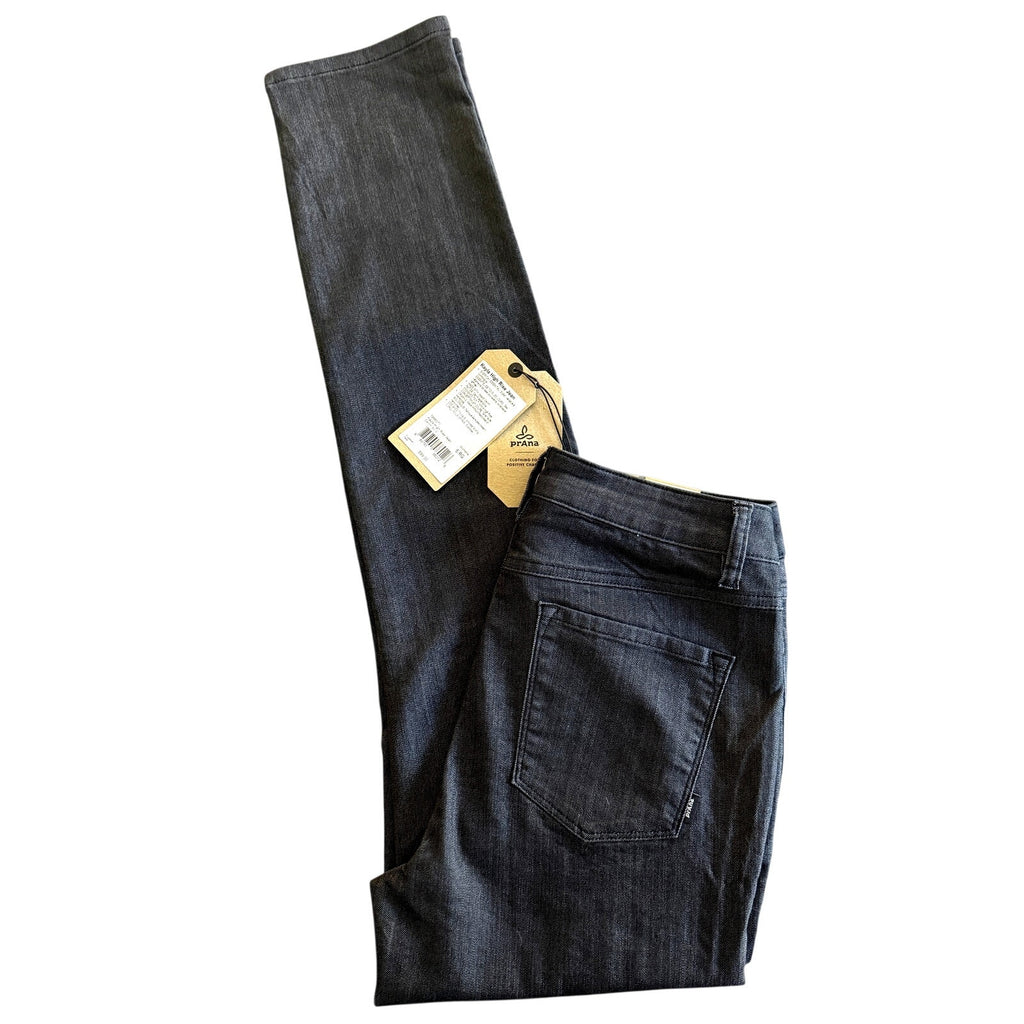 Womens Prana Kayla Organic Stretch High Rise Jean Sz 6 Regular Denim Solid Gray