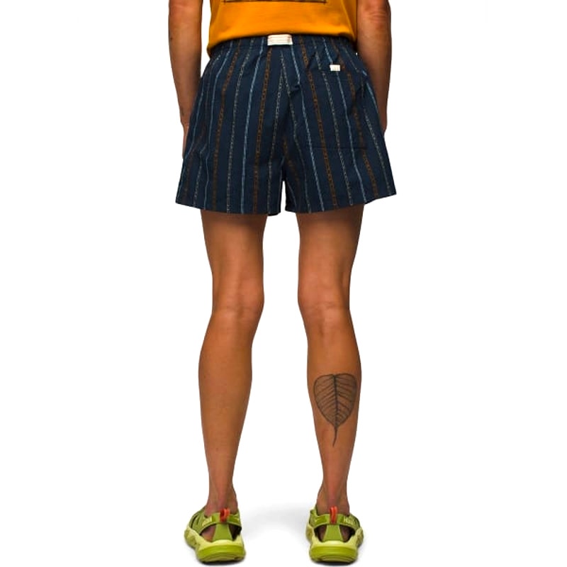 Womens Prana 90s Style Inspired Indio Heritage Shorts Stormy / Navy Sz Small 3"