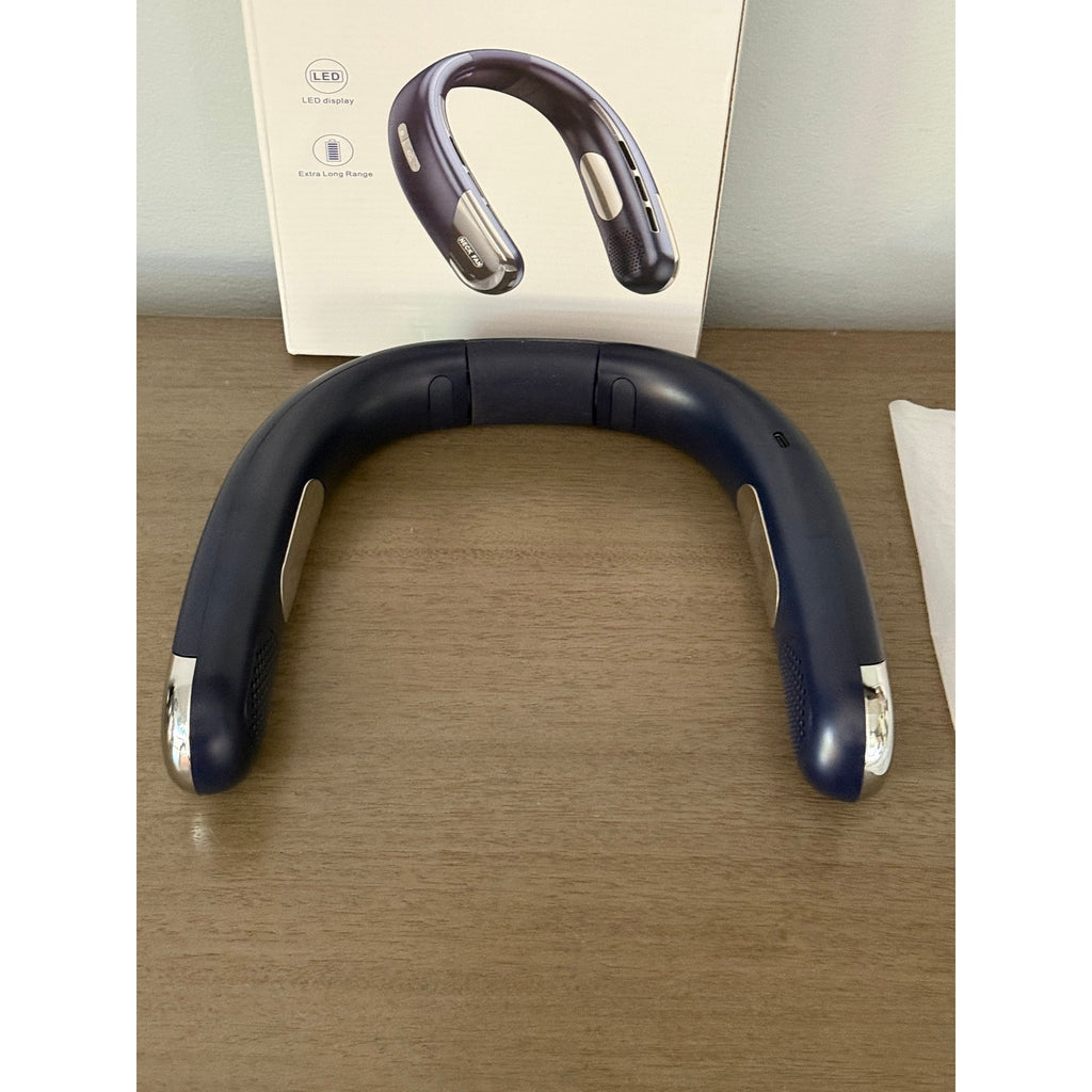 Portable Bladeless Neck Fan 6000mAh USB‑C 5‑Speed Quiet 360° Cooling Lightweight