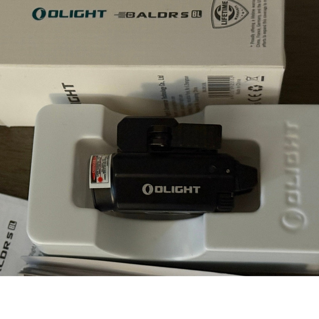 Olight Baldr S BL Rechargeable 800 Lumens Rail Mounted Weapon Light w/Blue Laser