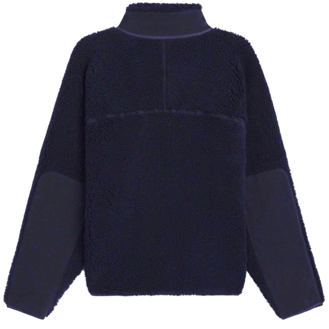 Madhappy Plush Sherpa Dark Navy Blue Premium Fleece Half‑Zip Pullover NWT Sz XS