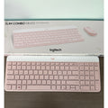 Logitech MK470 Keyboard PINK USB-A Low-Profile Full-Size Keyboard - NO MOUSE