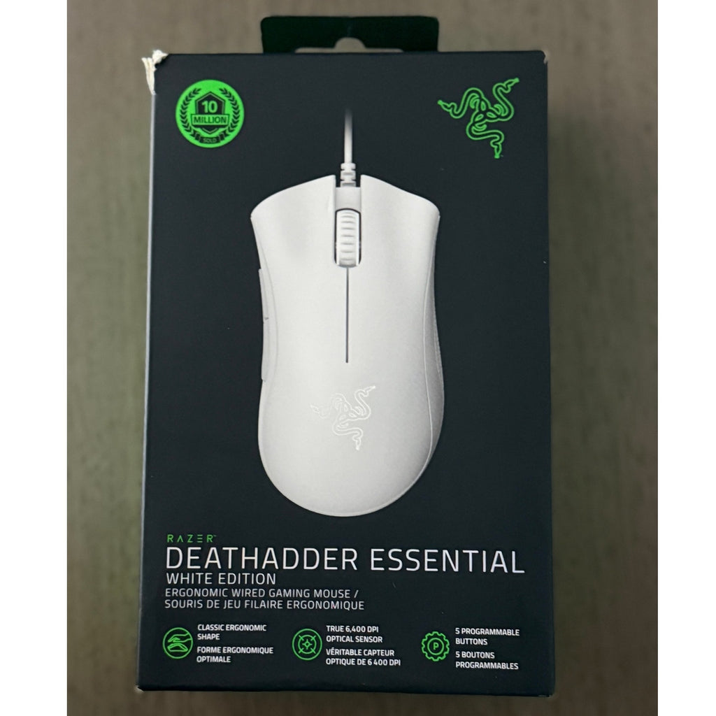 Sealed Razer Death Adder Gaming Mouse White Sealed Box