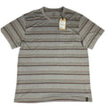 prAna Cardiff SS Pocket Tee Mens XXL Hemp‑Cotton Eco Blend Gray Alloy Stripe NWT