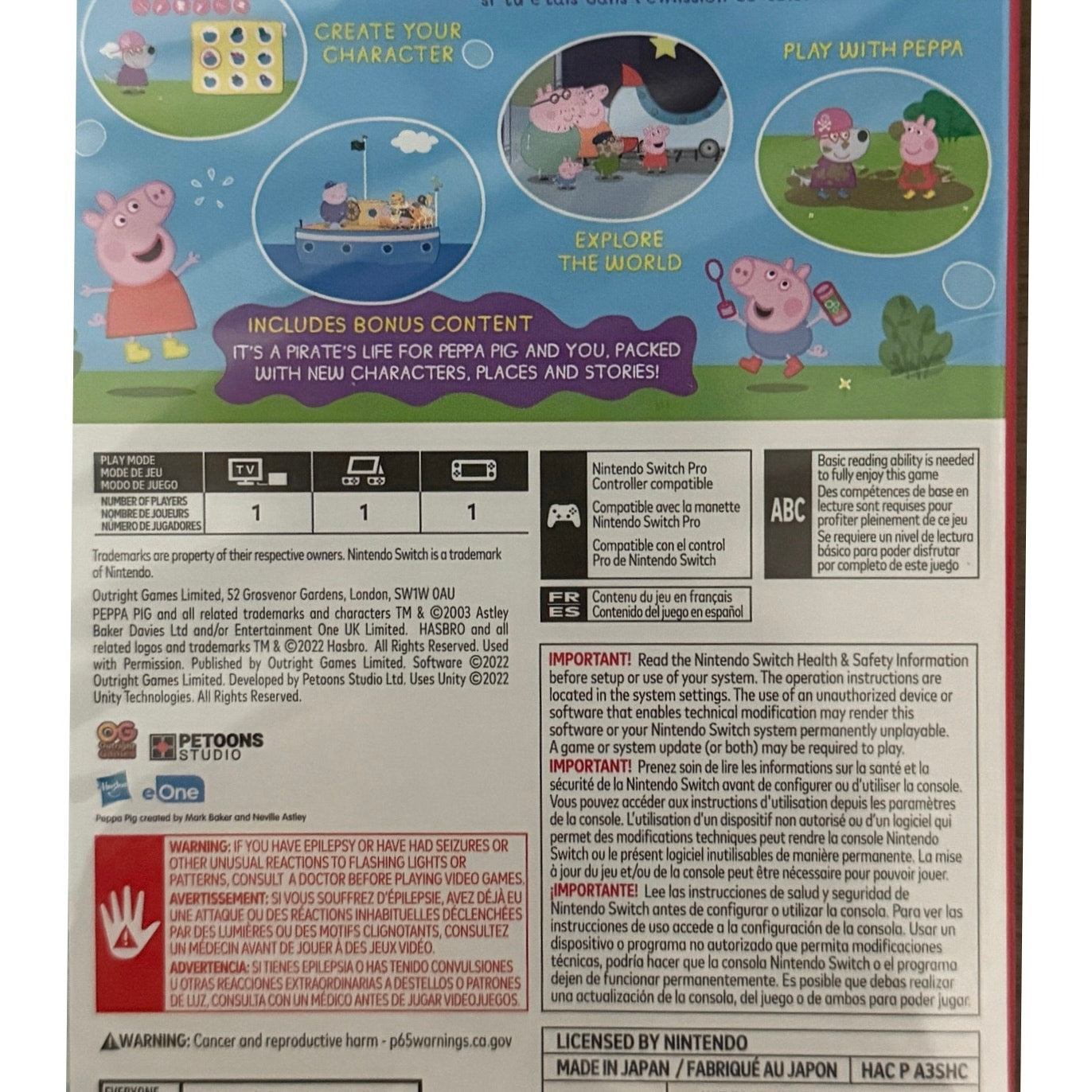 My Friend Peppa Pig Complete Edition - Nintendo Switch SEALED NEW