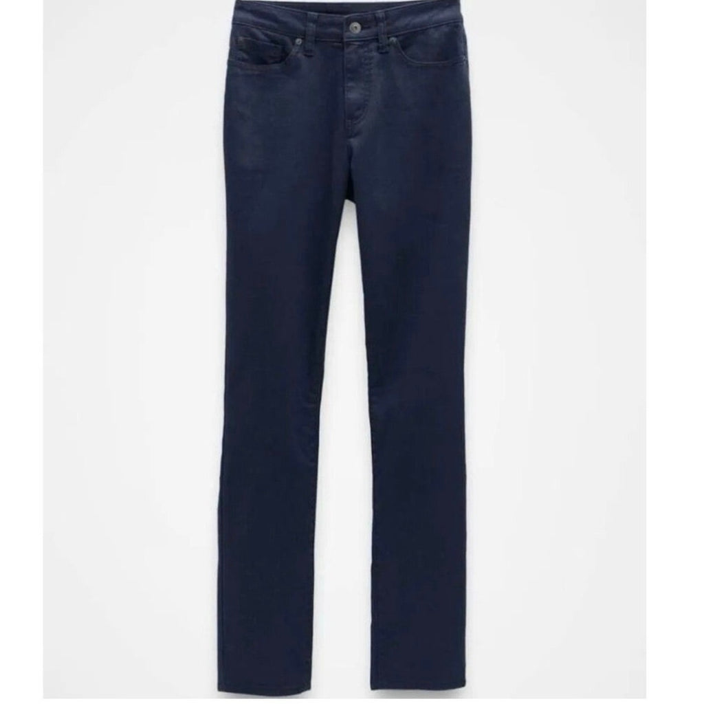 PrAna Kayla High Rise Jean Indie Blue Organic Stretch Denim 5‑Pocket Fit Sz 2 RG