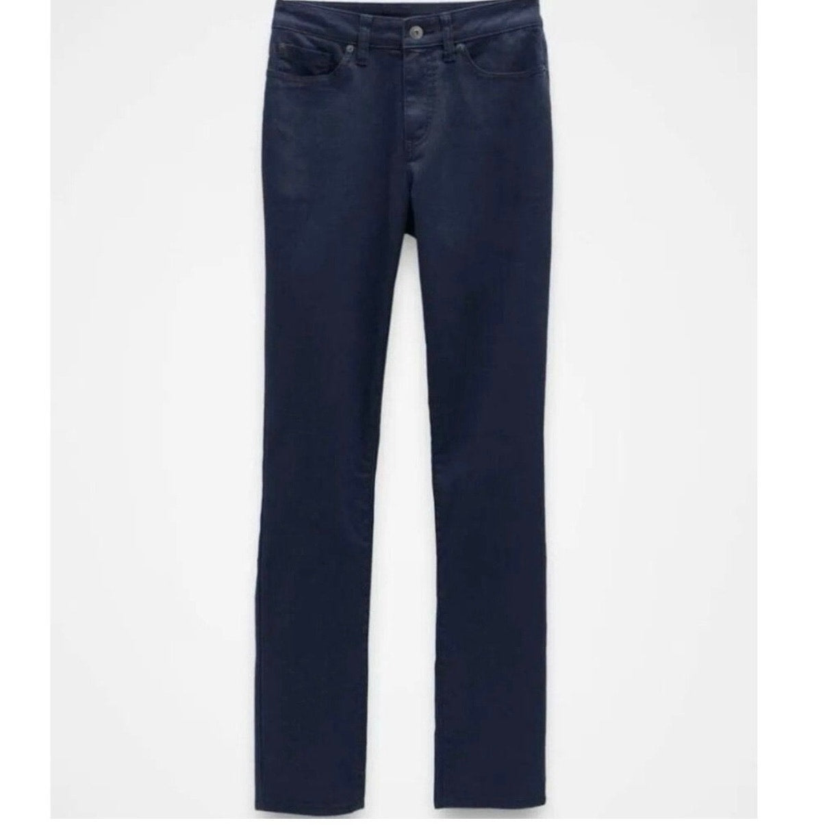 PrAna Kayla High Rise Jean Indie Blue Organic Stretch Denim 5‑Pocket Fit Sz 2 RG