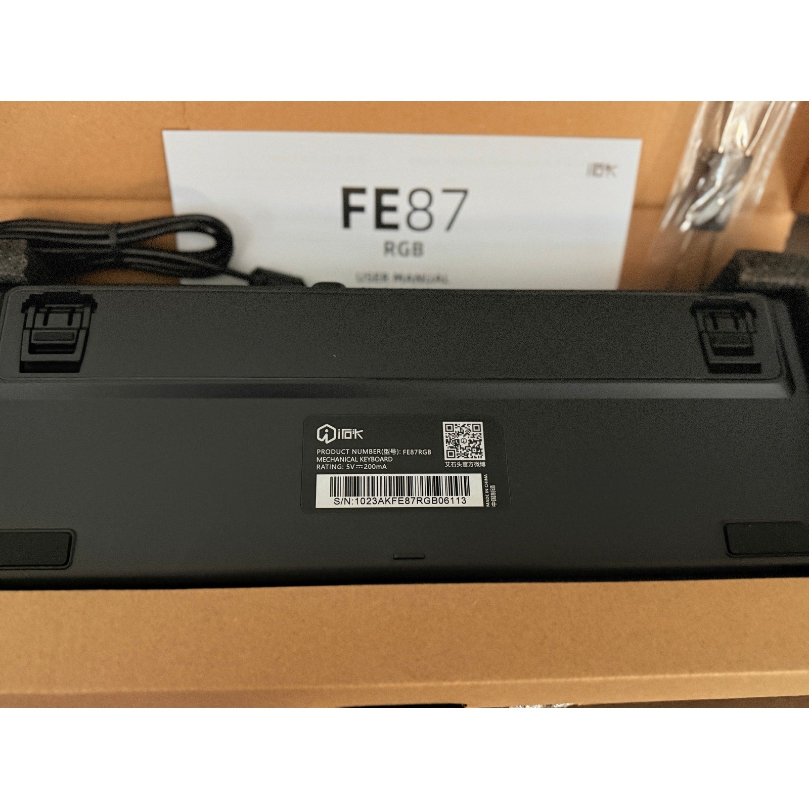 IROK TKL 87‑Key RGB Black Mechanical Keyboard Hot‑Swappable Switches USB‑C